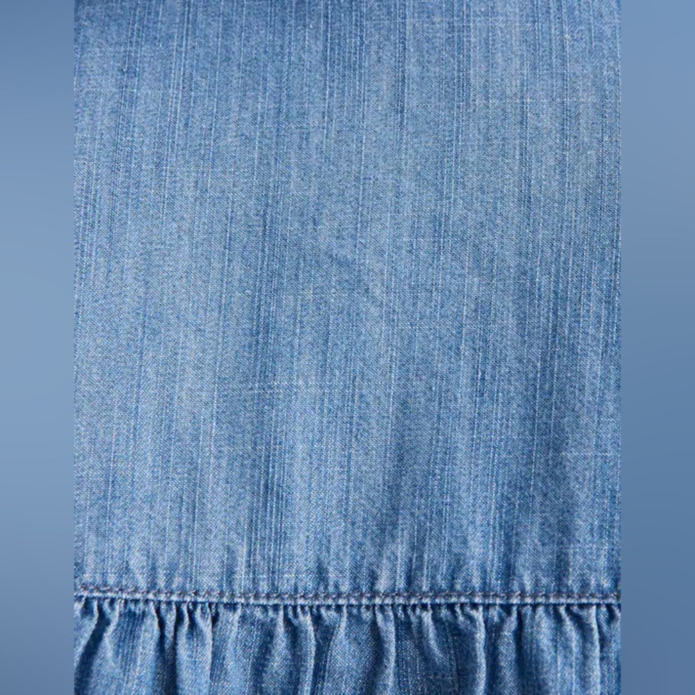 Madewell Lang Denim Seamed Button-Down Shirt - Picture 3 of 12